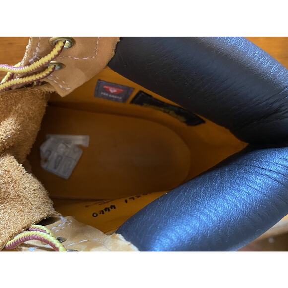 Timberland 6” Inch Premium Women’s Size 6.5 M Boots Nubuck Wheat Lace up Boots - Picture 9 of 10